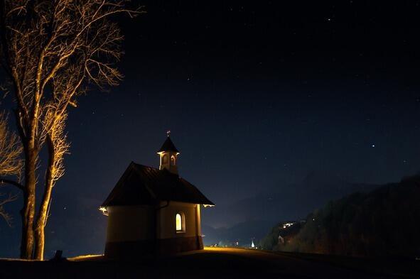Часовня на фоне ночного неба Так что же представляет собой телепатия Термин - фото 1