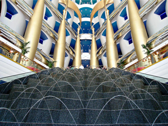 Каскад в отеле Бурж Аль Араб Фото С Мирзы Есть ещё одна важная особенность - фото 17