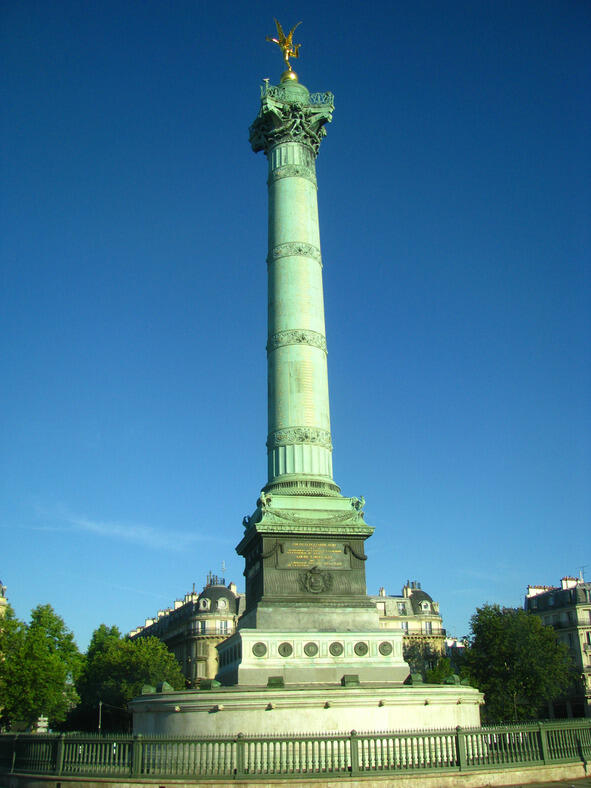 Colonne de Juillet Юлианская колонна на площади Бастилии Добгое утго - фото 4
