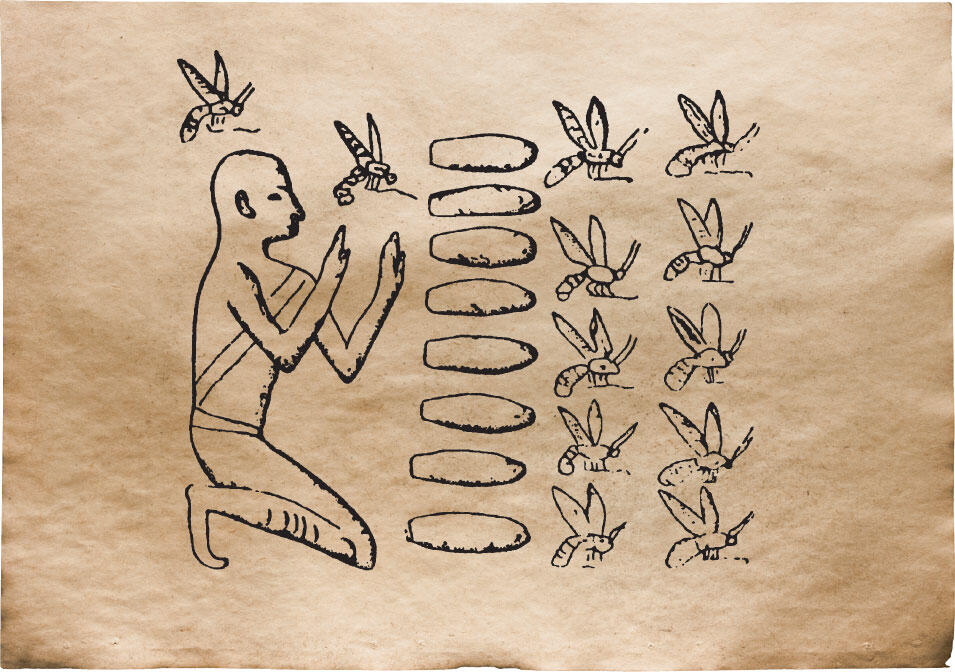 Древнеегипетское изображение пчел в корзиночных ульях Как свидетельствует - фото 2