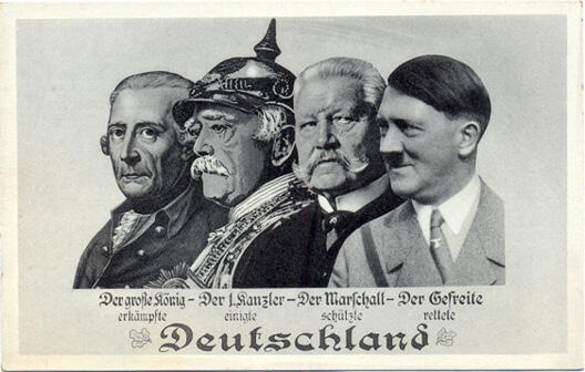 Фридрих Великий граф Бисмарк фельдмаршал Гинденбург и Гитлер По меткому - фото 3