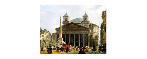 Картина Ипполита Каффи Veduta di piazza del Pantheon запечатлела нелепые - фото 4
