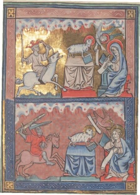 Рис 7 Миниатюра изображает Агнца на престоле снимающего печати и - фото 7