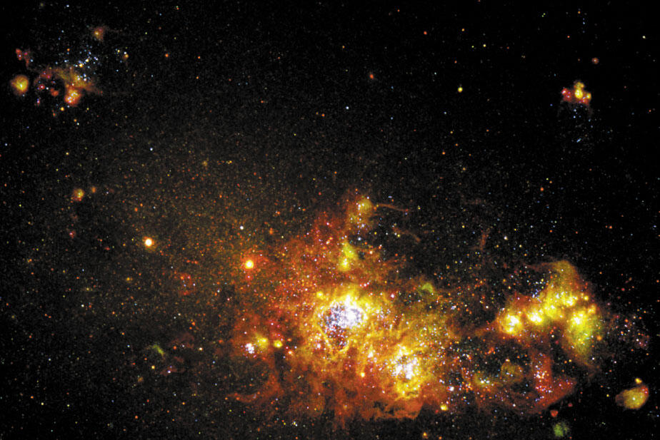 В галактике NGC 4214 находящейся на расстоянии около 13 млн световых лет от - фото 4
