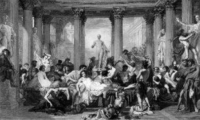Тома Кутюр Римляне времен упадка 1847 Музей Орсе Париж Эллинистический тип - фото 6