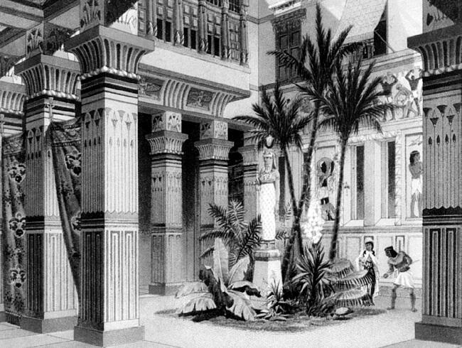 Внутренний двор в доме богатого египтянина Около 1400 г до н э - фото 2