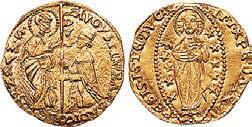 В Венеции золотой монетой был дукат вверху Во Флоренции флорин внизу - фото 26