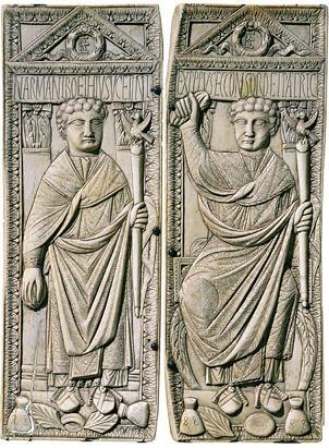 1 Консульский диптих Флавия Манлия Боэция 487 г Аристократы времен поздней - фото 1