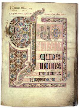 9 Евангелие из Линдисфарна начало VIII в Принадлежит к числу самых красочно - фото 9