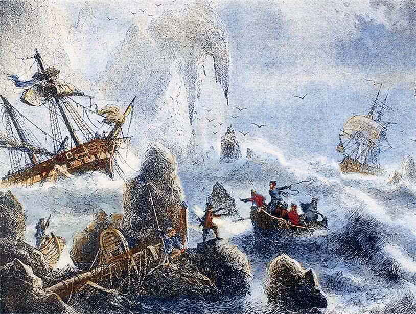 Корабли Беринга у берегов Камчатки Неизвестный художник XIX в Вторая - фото 24